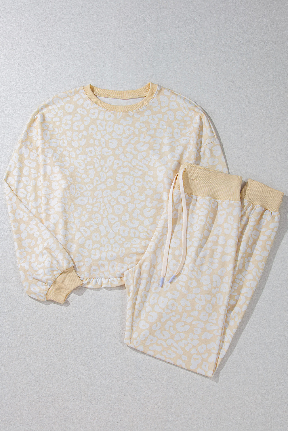 KaleaBoutique Comfortable Cheetah Print Two Piece Loose Fit Cozy Loungewear - KaleaBoutique.com