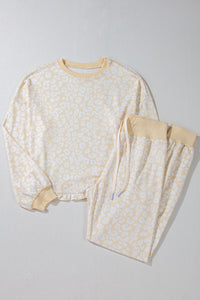 KaleaBoutique Comfortable Cheetah Print Two Piece Loose Fit Cozy Loungewear - KaleaBoutique.com
