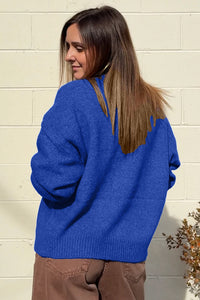 Drop Shoulder Long Sleeve Sweater - KaleaBoutique.com