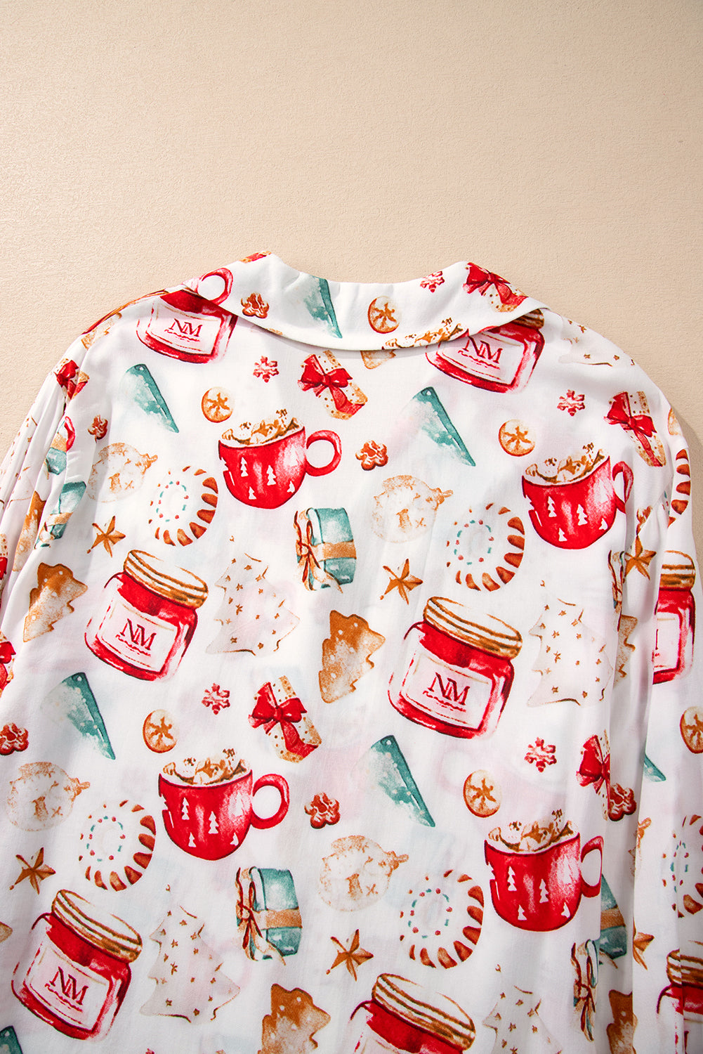 KaleaBoutique Comfortable Christmas Pattern Long Sleeve Shirt and Pants Pajama Set - KaleaBoutique.com