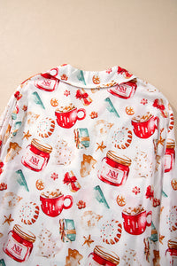 KaleaBoutique Comfortable Christmas Pattern Long Sleeve Shirt and Pants Pajama Set - KaleaBoutique.com