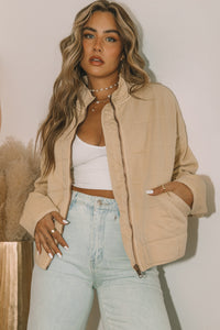 Zip-Up Pocket Quilted Jacket - KaleaBoutique.com