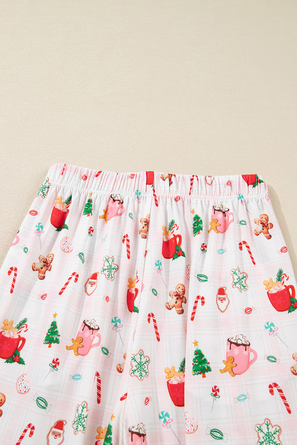 KaleaBoutique Stylish Christmas Spirit Cute Holiday Print Short Sleeve Shirt and Pants 2pcs Pajama Set - KaleaBoutique.com