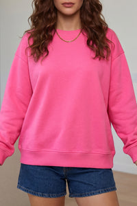 KaleaBoutique Stylish Slogan Print Round Neck Long Sleeve Sweatshirt - KaleaBoutique.com