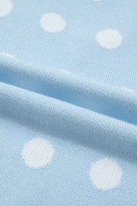 KaleaBoutique Comfortable Polka Dot Puff Short Sleeve Sweater Top - KaleaBoutique.com