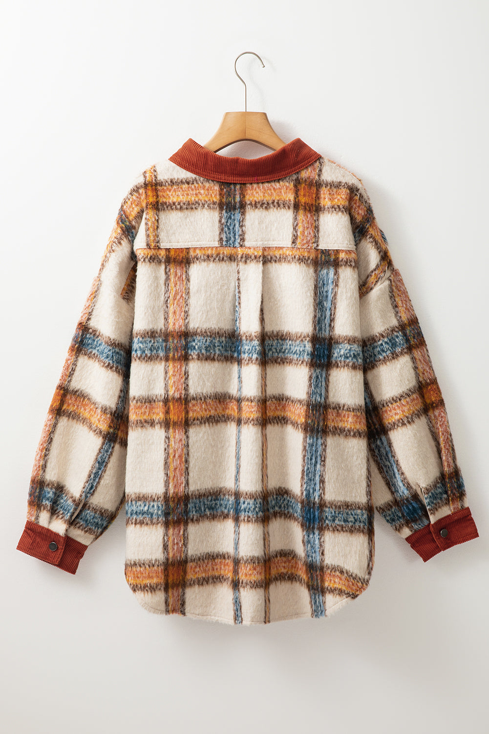 KaleaBoutique Plus Size Plaid Print Collared Buttoned Jacket - KaleaBoutique.com
