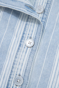 Boyfriend Chest Pocket Classic Denim Shacket - KaleaBoutique.com