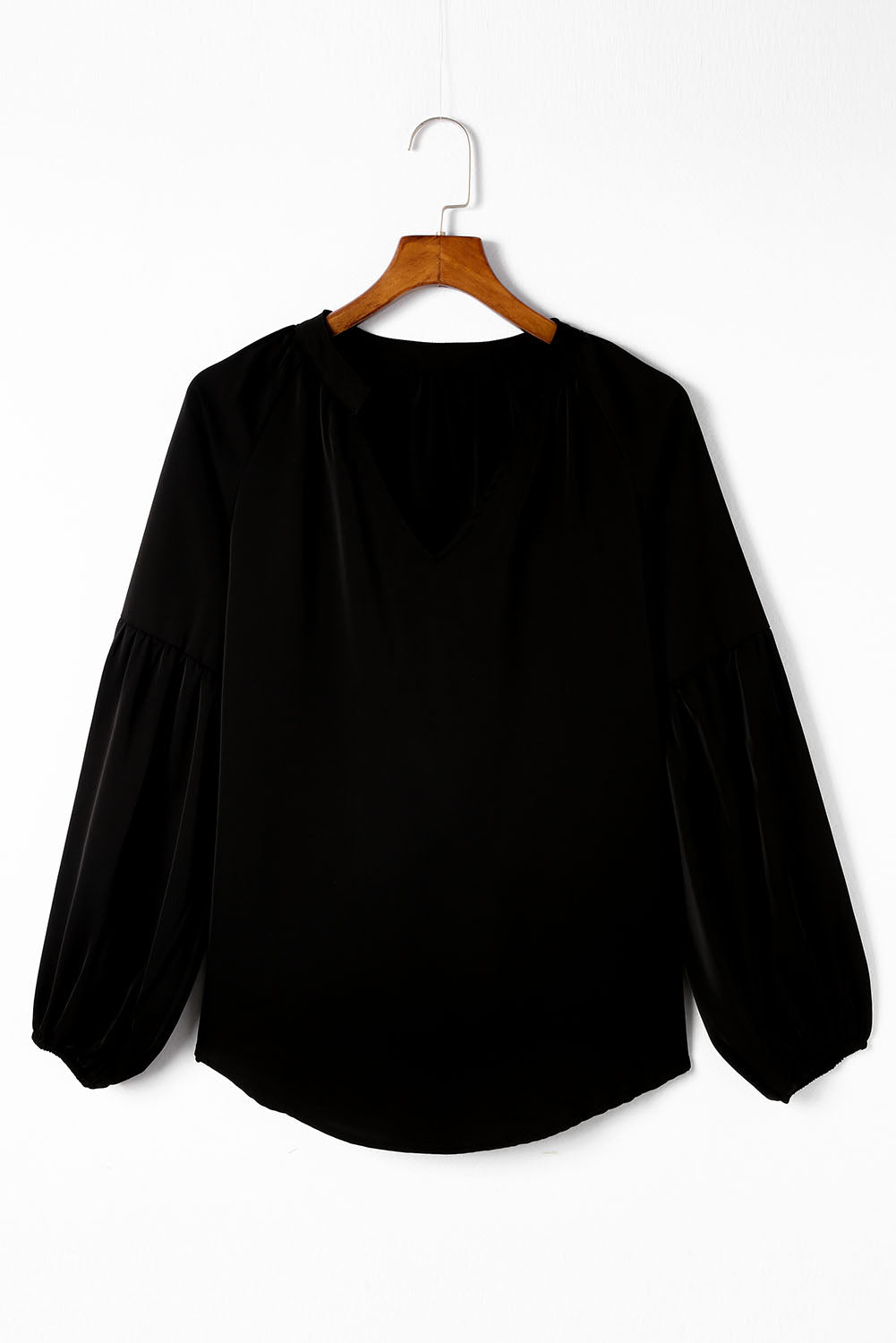 KaleaBoutique Stylish V Neck Long Puff Sleeve Top - KaleaBoutique.com