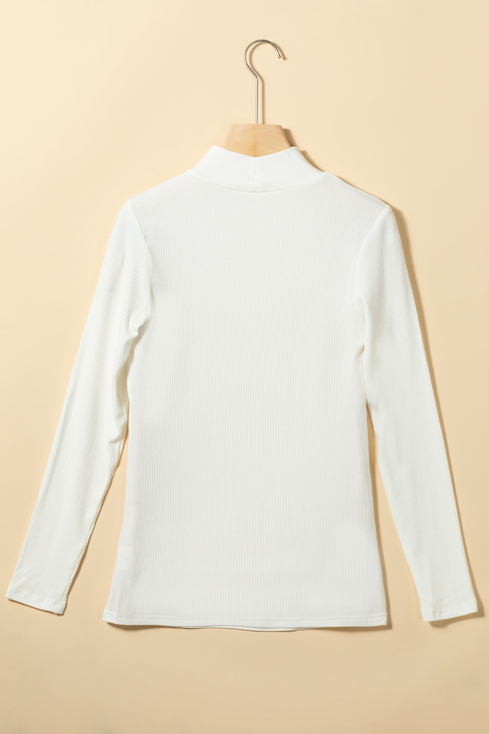 KaleaBoutique Stylish Ribbed Knit High Neck Long Sleeve Top - KaleaBoutique.com