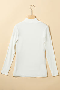KaleaBoutique Stylish Ribbed Knit High Neck Long Sleeve Top - KaleaBoutique.com