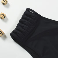 Women's High-Waist Strappy-Side Swim Briefs - KaleaBoutique.com