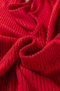 KaleaBoutique Comfortable Ribbed Notched Neck Knit Long Sleeve Leggings Two Pieces Lounge Set - KaleaBoutique.com