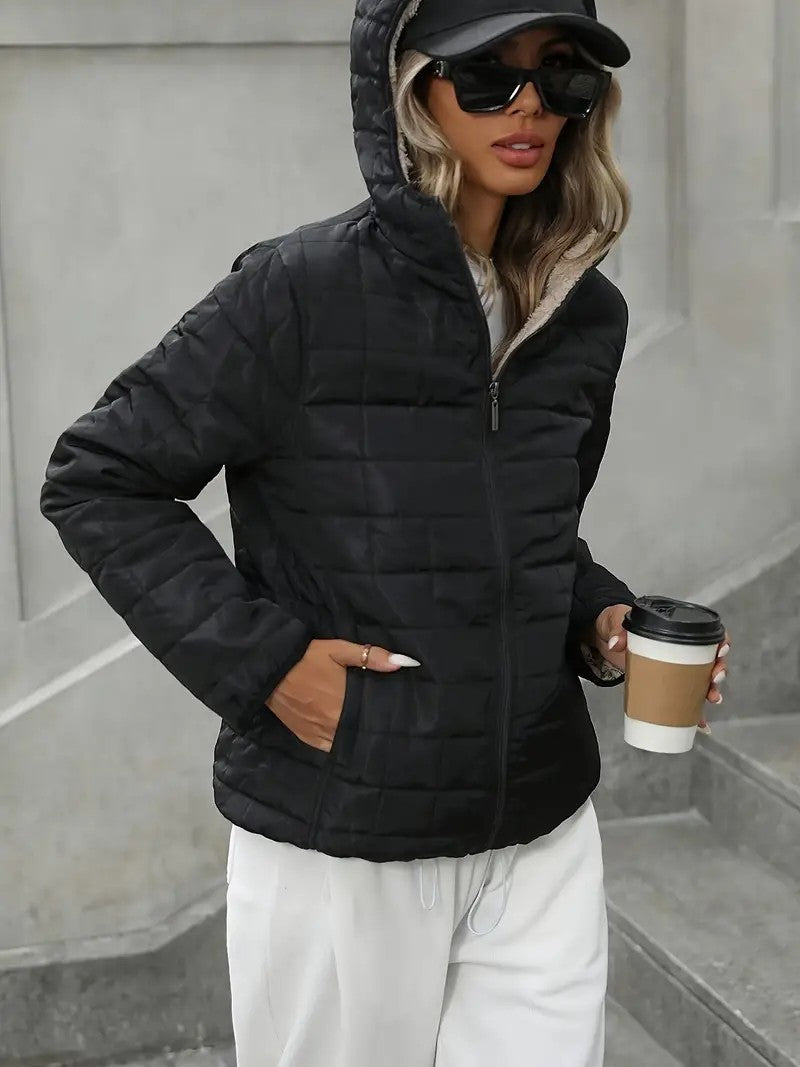 Women’s Black Loose-Fit Casual Jacket - KaleaBoutique.com
