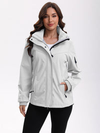 Women’s Multi-Pocket Jacket with Detachable Hood - KaleaBoutique.com