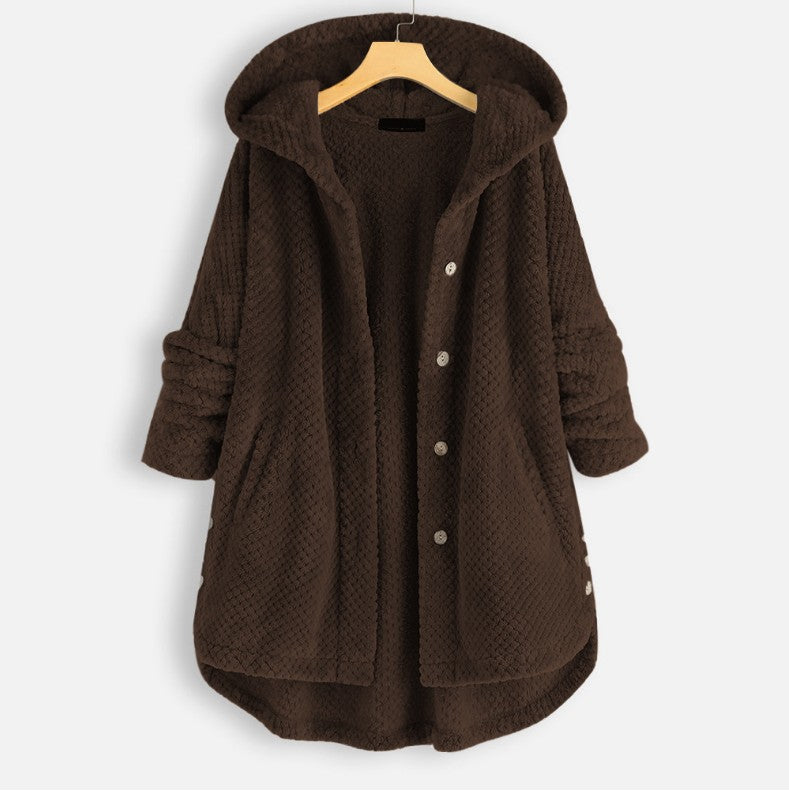 KaleaBoutique Women's Hooded Velvet-Look Sweatshirt Coat - KaleaBoutique.com