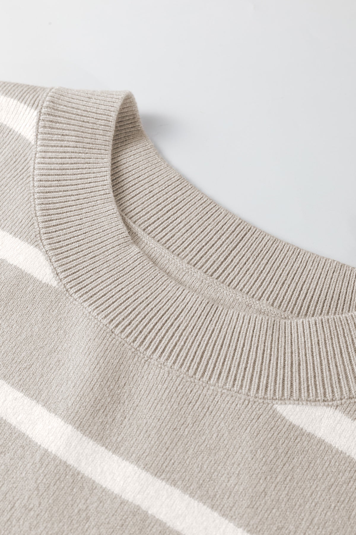 KaleaBoutique Stylish Side Slits Crewneck Short Sleeve Sweater Tee - KaleaBoutique.com
