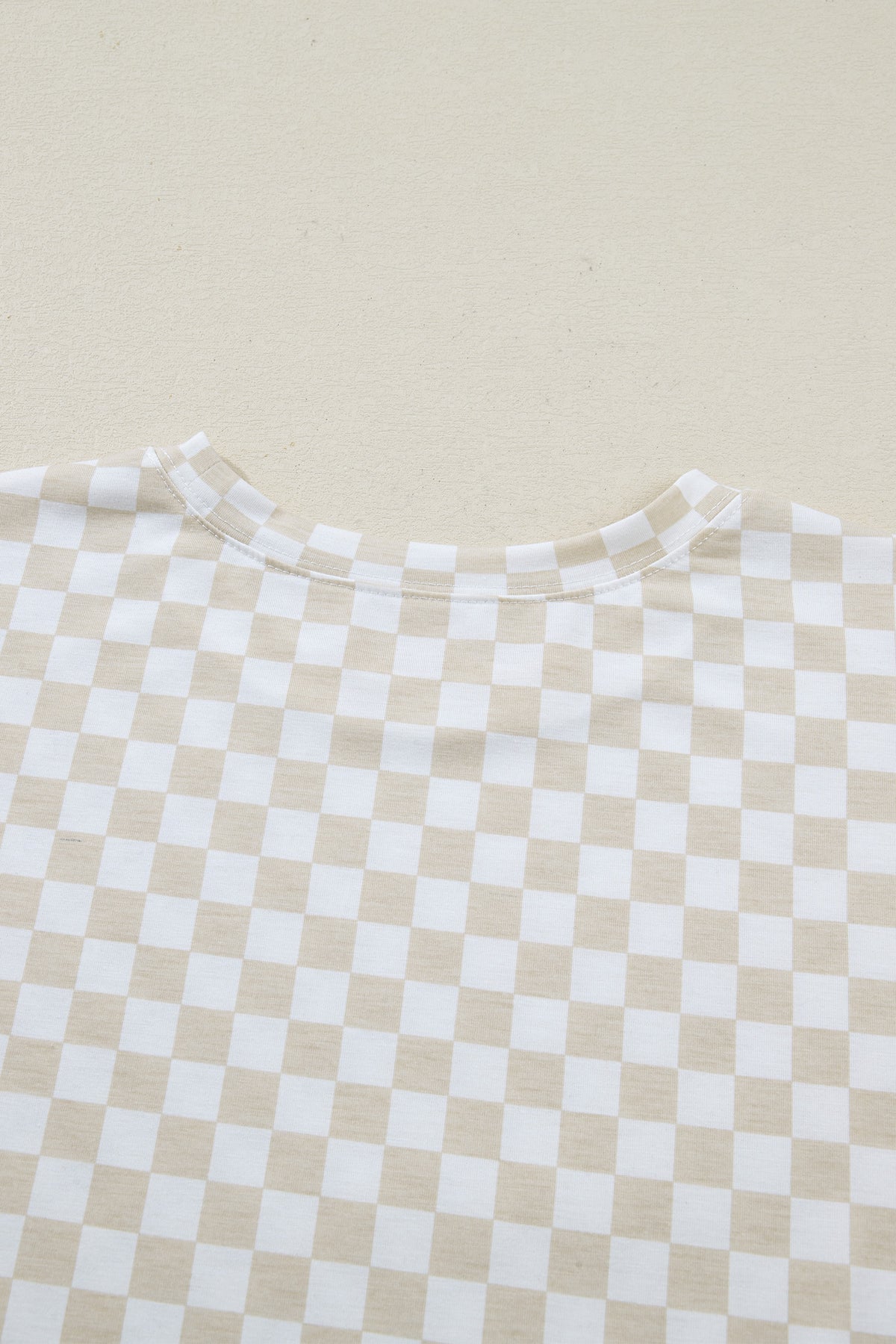 KaleaBoutique Comfortable Checkered Print Half Sleeve Tee 2pcs Lounge Pant Set - KaleaBoutique.com