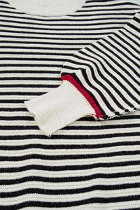 Ribbed Trim Drop Shoulder Oversized Sweater - KaleaBoutique.com