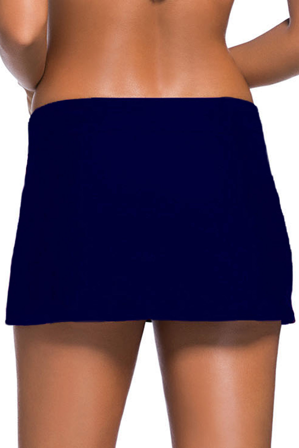KaleaBoutique Stylish Comfortable Plus Size Navy Blue Skirted Swim Bikini Bottom - KaleaBoutique.com
