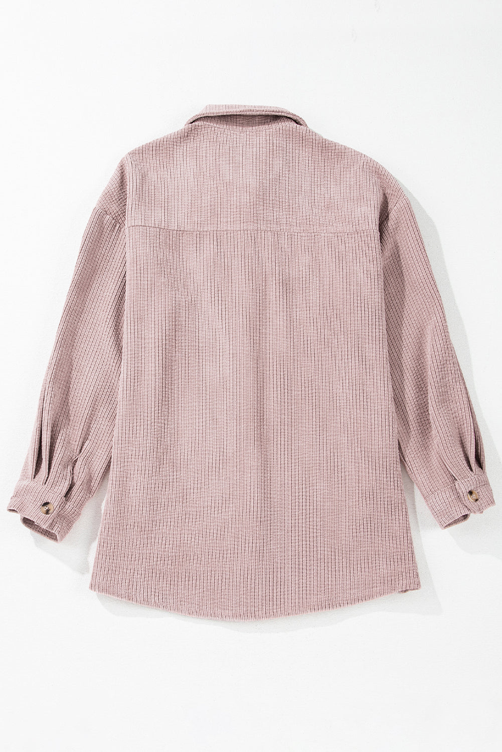 Corduroy Flap Pocket Button Up Shacket - KaleaBoutique.com
