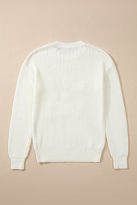 KaleaBoutique Striped Merry Bright Letter Christmas Sweater - KaleaBoutique.com