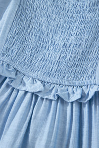 KaleaBoutique Stylish Solid Color Ruffle Trim High Waist Sleeveless Maxi Dress - KaleaBoutique.com