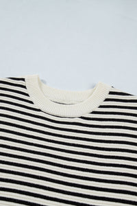 Ribbed Trim Drop Shoulder Oversized Sweater - KaleaBoutique.com