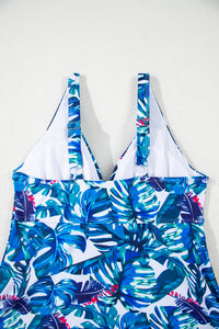 KaleaBoutique Beautiful Floral Print Padded V Neck Tankini Top - KaleaBoutique.com
