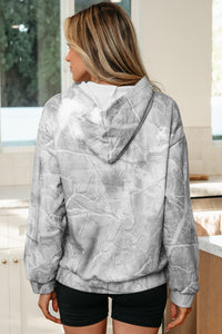 Stylish and Fun Camouflage Woodland Print Oversized Sporty Hoodie - KaleaBoutique.com