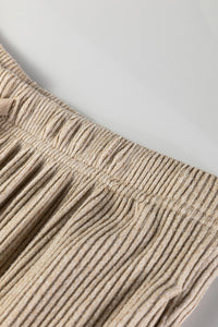 KaleaBoutique Comfortable 3D Ribbed V Neck Pullover Drawstring Pants 2 Piece Lounge Set - KaleaBoutique.com