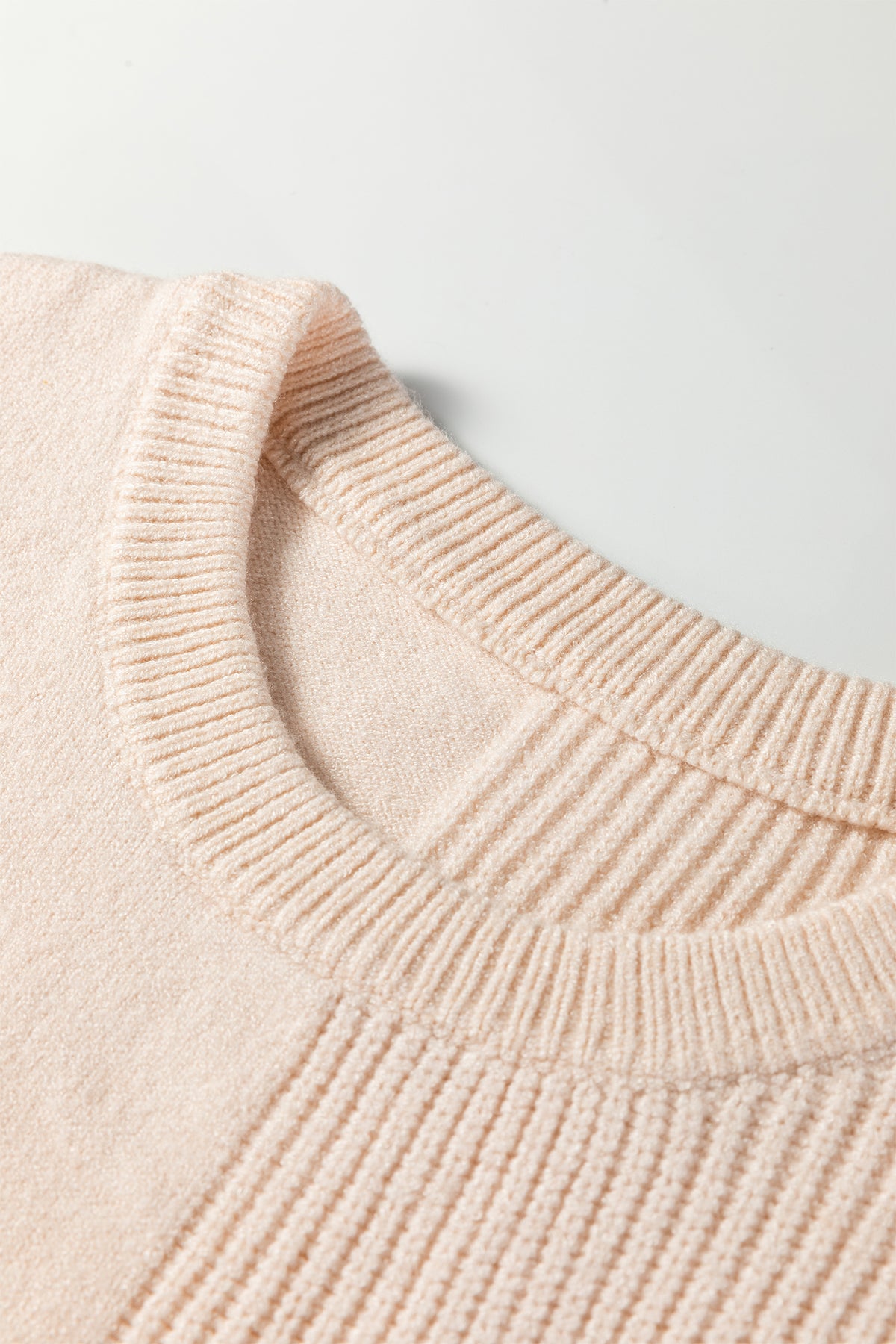 KaleaBoutique Comfortable Solid Color Mixed Knits Patch Pocket Short Sleeve Sweater - KaleaBoutique.com