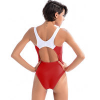 Triangle one piece swimsuit female - KaleaBoutique.com