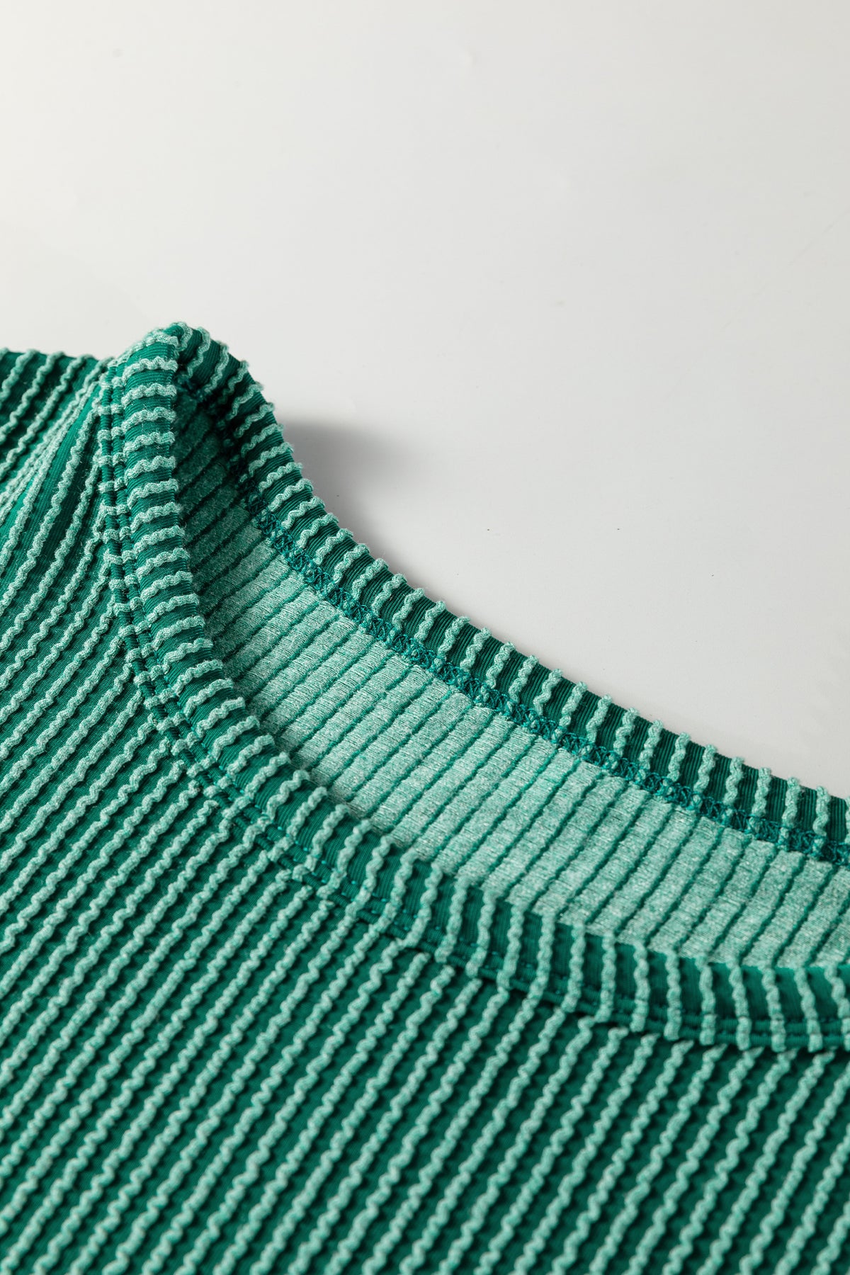 Twisted Ribbed Tiered Ruffles Long Sleeve Pullover Top - KaleaBoutique.com