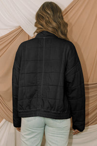 Zip-Up Pocket Quilted Jacket - KaleaBoutique.com