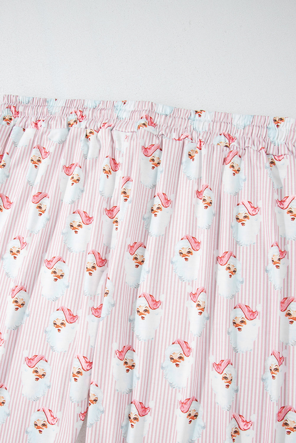 KaleaBoutique Comfortable Santa Claus Striped Print Loose Fit Two Piece Lounge Set - KaleaBoutique.com
