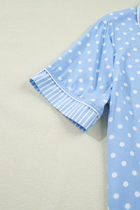 KaleaBoutique Stylish Dotted Print Soft Short Pajama Set - KaleaBoutique.com