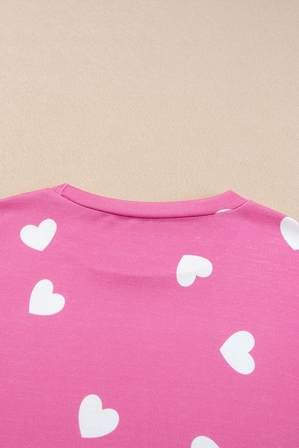 KaleaBoutique Comfortable Valentine Heart Print Long Sleeve Tee and Shorts Lounge Set - KaleaBoutique.com