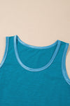 KaleaBoutique Metallic Sheen Edge Scoop Neck Tank Top - KaleaBoutique.com