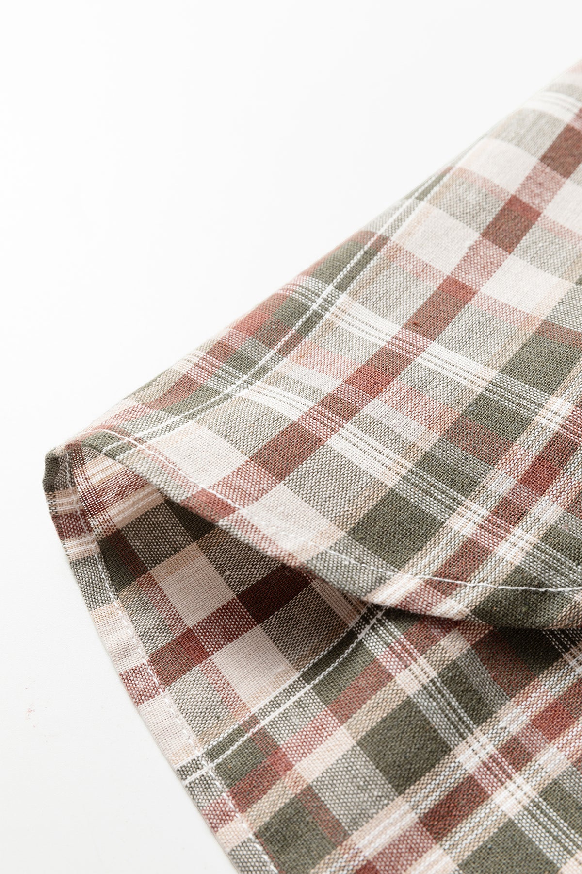 KaleaBoutique Stylish Plaid Print Striped Patchwork Single Chest Pocket Buttoned Shirt - KaleaBoutique.com