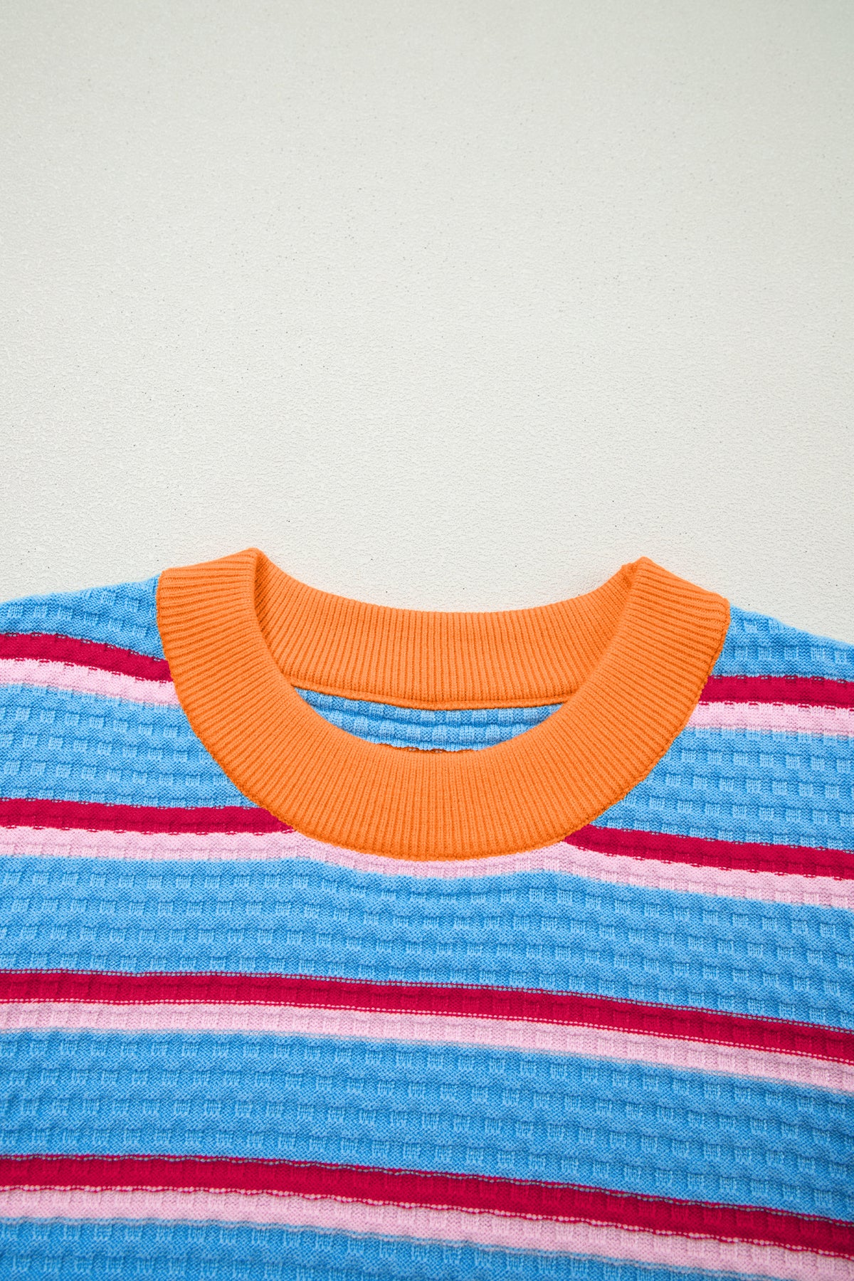 KaleaBoutique Comfortable Colorblock Trim Half Sleeve Sweater Top - KaleaBoutique.com