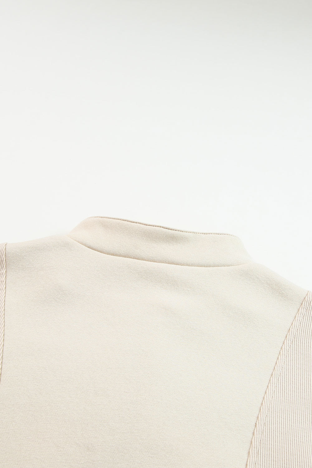 KaleaBoutique Stylish Half Zip Stand Collar Exposed Seam Solid Color Casual Sweatshirt - KaleaBoutique.com