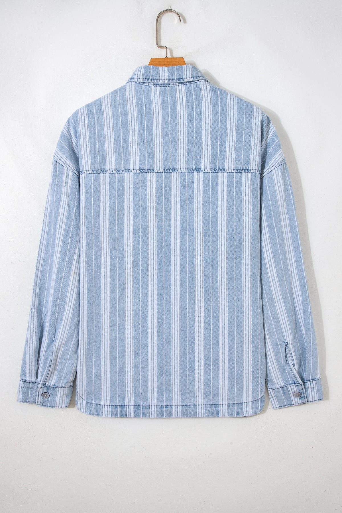 Boyfriend Chest Pocket Classic Denim Shacket - KaleaBoutique.com