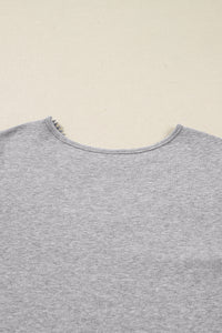 KaleaBoutique Stylish Hollowed Lace Ribbed Knit Long Sleeve Patchwork Top - KaleaBoutique.com