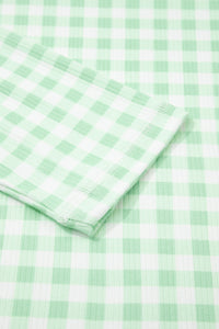 KaleaBoutique Stylish Gingham Long Sleeve Loose Top Drawstring Shorts 2pcs Lounge Set - KaleaBoutique.com