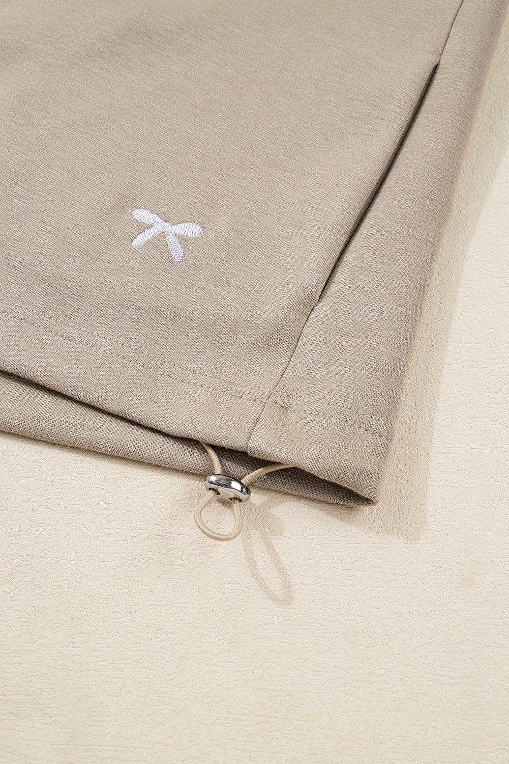 Contrast Bow Embroidered Zip Up Jacket Hoodie - KaleaBoutique.com