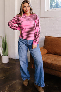 KaleaBoutique Comfortable V Neck Drop Shoulder Long Sleeve Top - KaleaBoutique.com