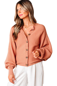 KaleaBoutique Stylish Wide Rib Knit Button Front Dolman Sleeve Sweater Cardigan - KaleaBoutique.com
