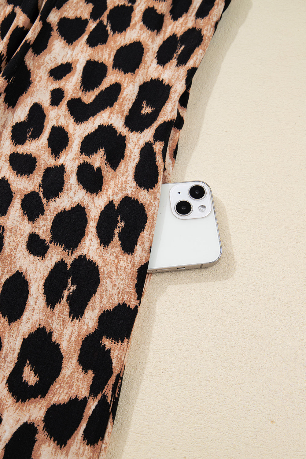 KaleaBoutique Stylish Leopard Print Smocked Detail Flowy Midi Dress - KaleaBoutique.com