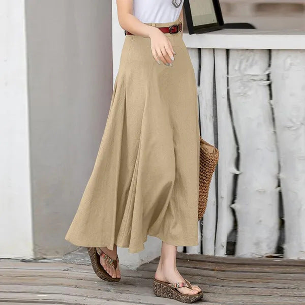 Hot Sale Fashion Ladies All-match Tutu A- Line Skirt High Waist Slimming Plus Size Long Dress - KaleaBoutique.com