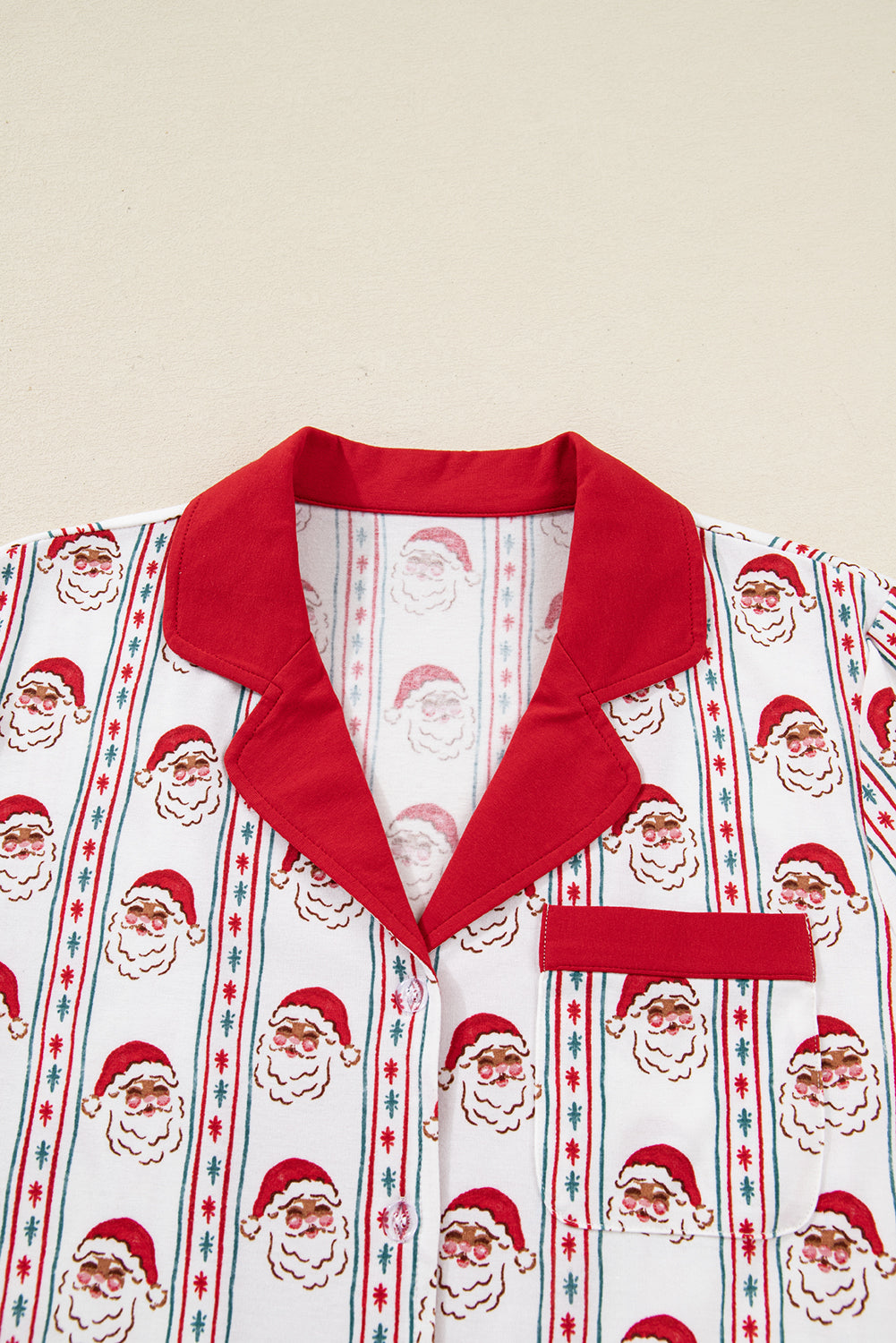 KaleaBoutique Stylish Santa & Stripes Ruffle PJ Set - KaleaBoutique.com